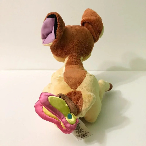 Disney Store Exclusive Bambi with Butterfly on Tail 14 Inch Long Plush - Picture 3 of 14